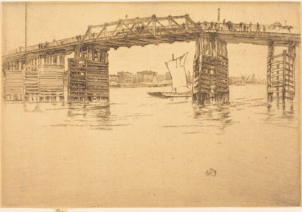 Antiga Ponte de Battersea de James McNeill Whistler