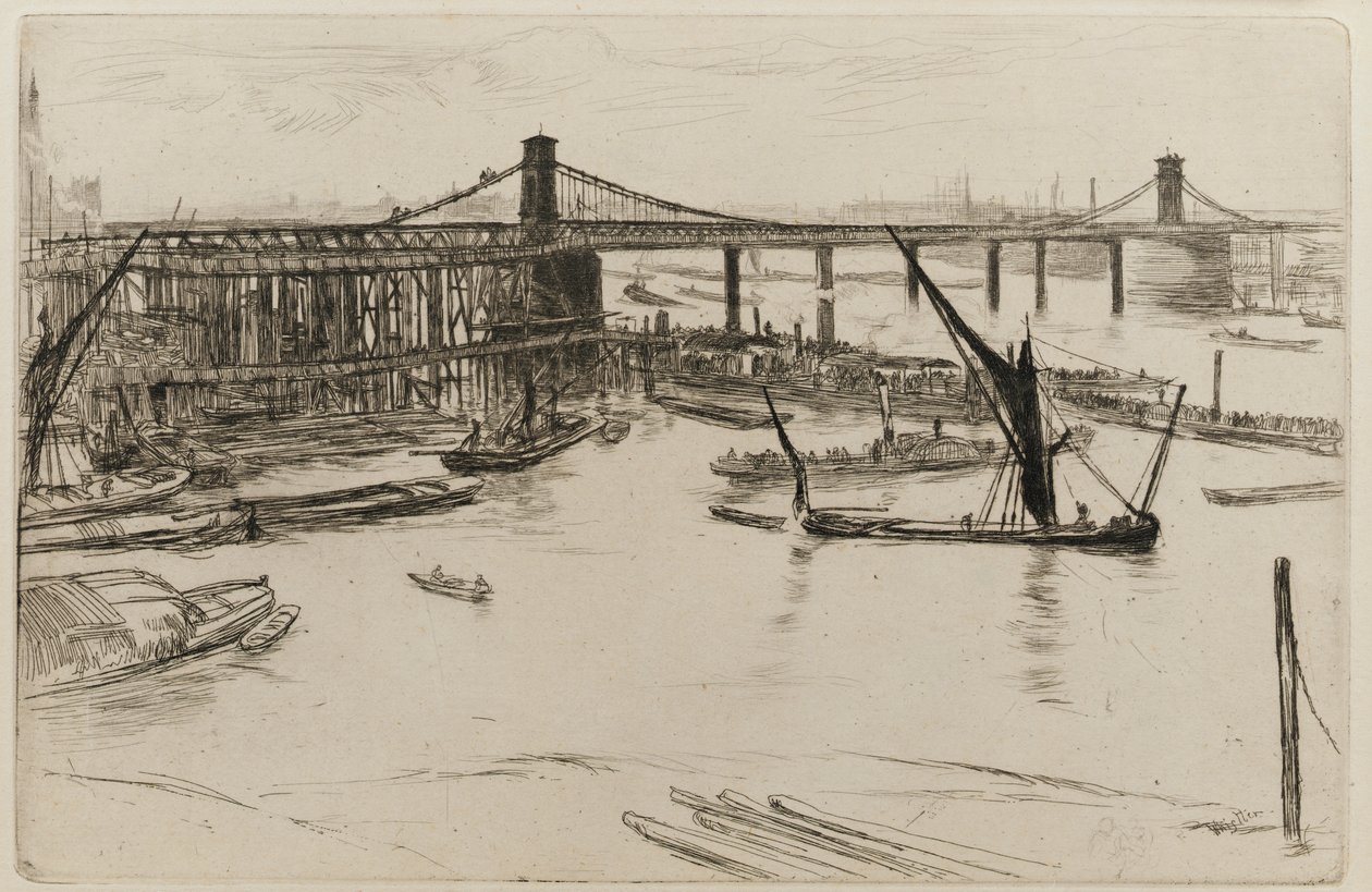 Ponte Velha de Hungerford de James Abbott McNeill Whistler