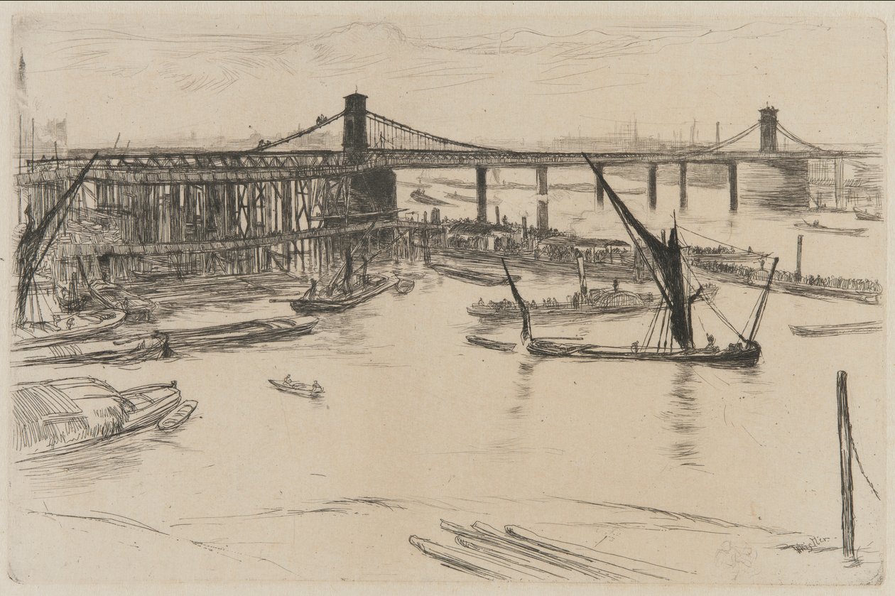 Ponte Velha de Hungerford de James Abbott McNeill Whistler