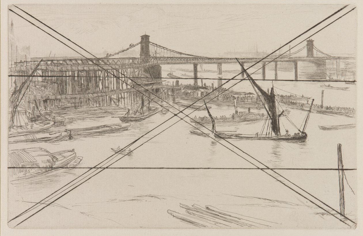 Ponte Velha de Hungerford de James Abbott McNeill Whistler