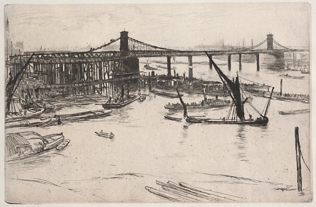 Ponte velha de Hungerford de James McNeill Whistler