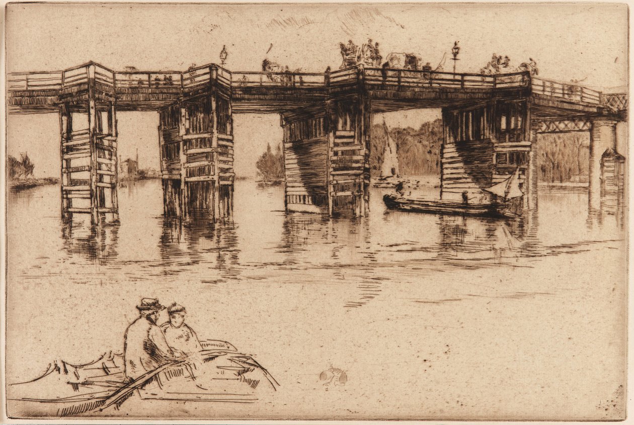 Ponte Velha de Putney de James Abbott McNeill Whistler