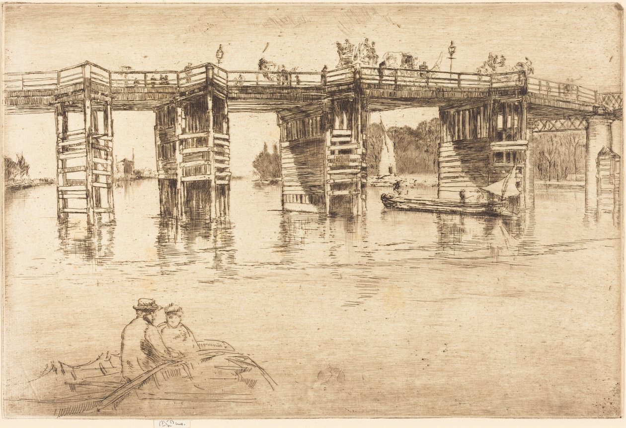 Antiga Ponte de Putney de James McNeill Whistler