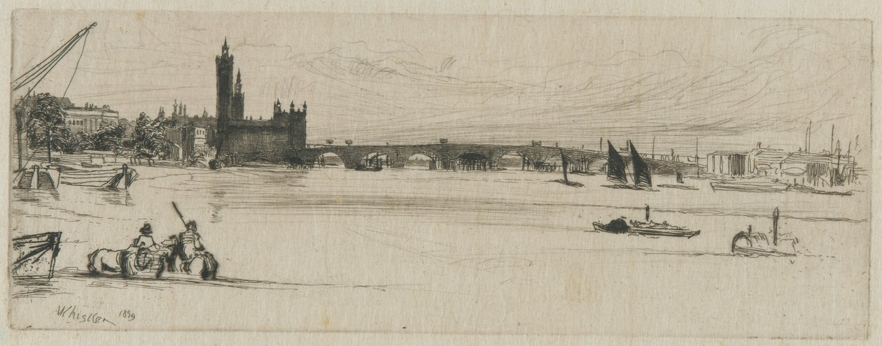 Ponte Velha de Westminster de James Abbott McNeill Whistler
