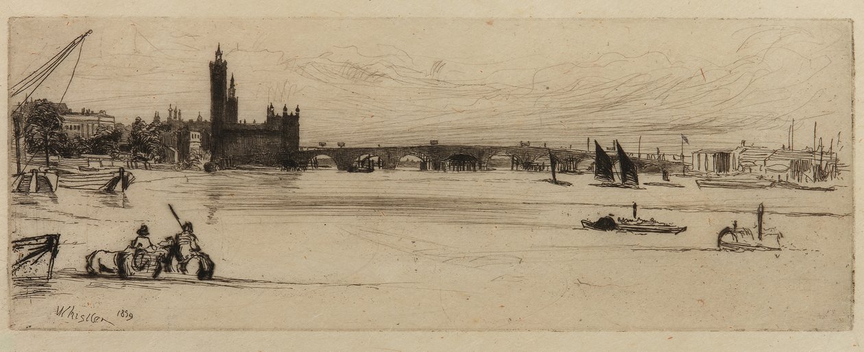 Ponte Velha de Westminster de James Abbott McNeill Whistler