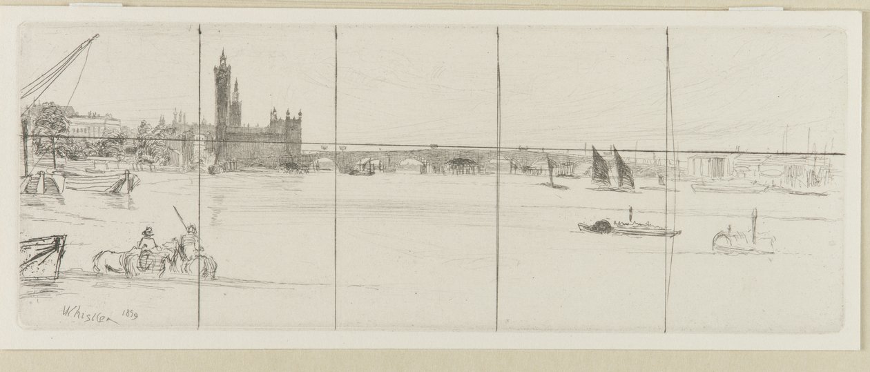 Ponte Velha de Westminster de James Abbott McNeill Whistler