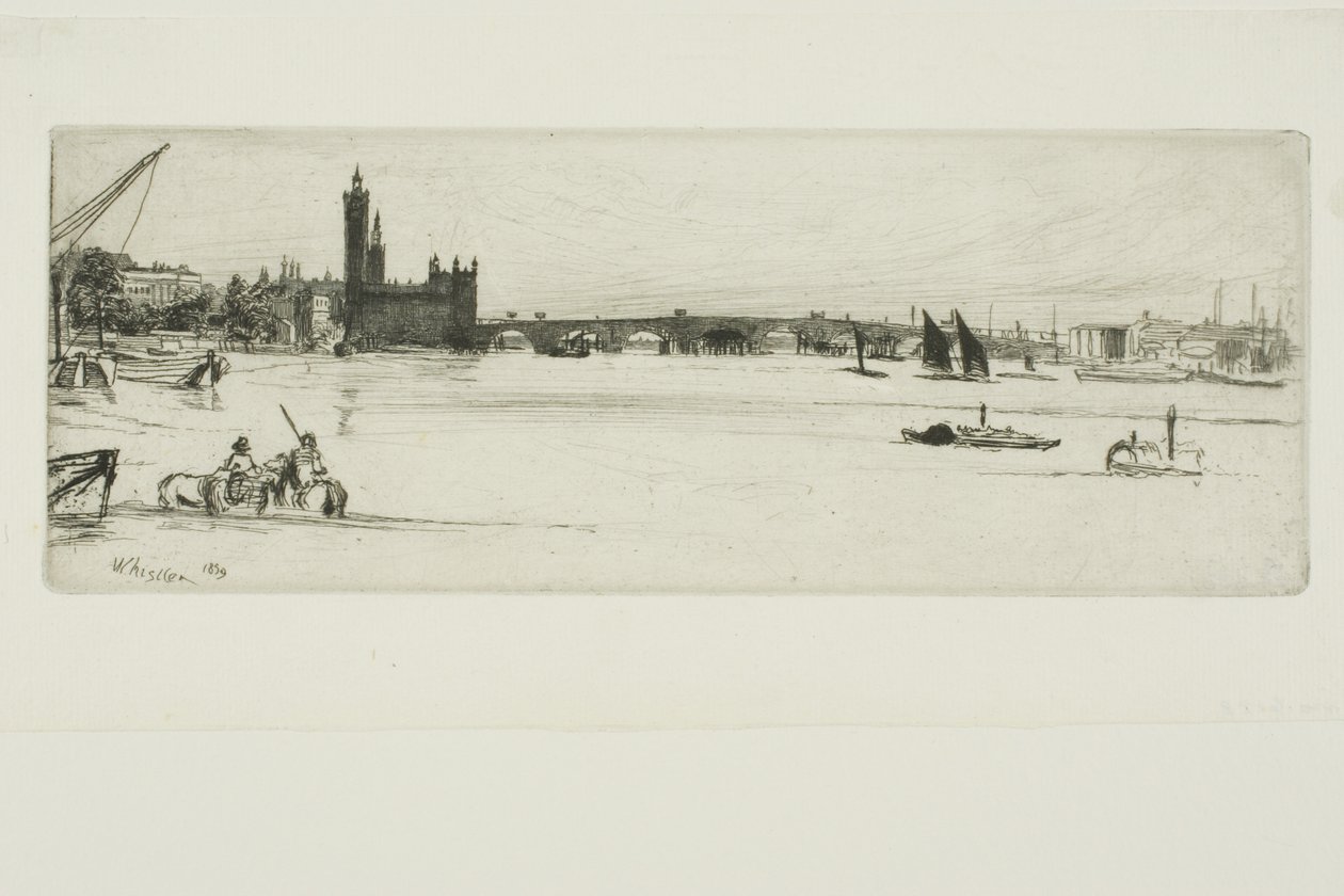 Ponte Velha de Westminster de James Abbott McNeill Whistler