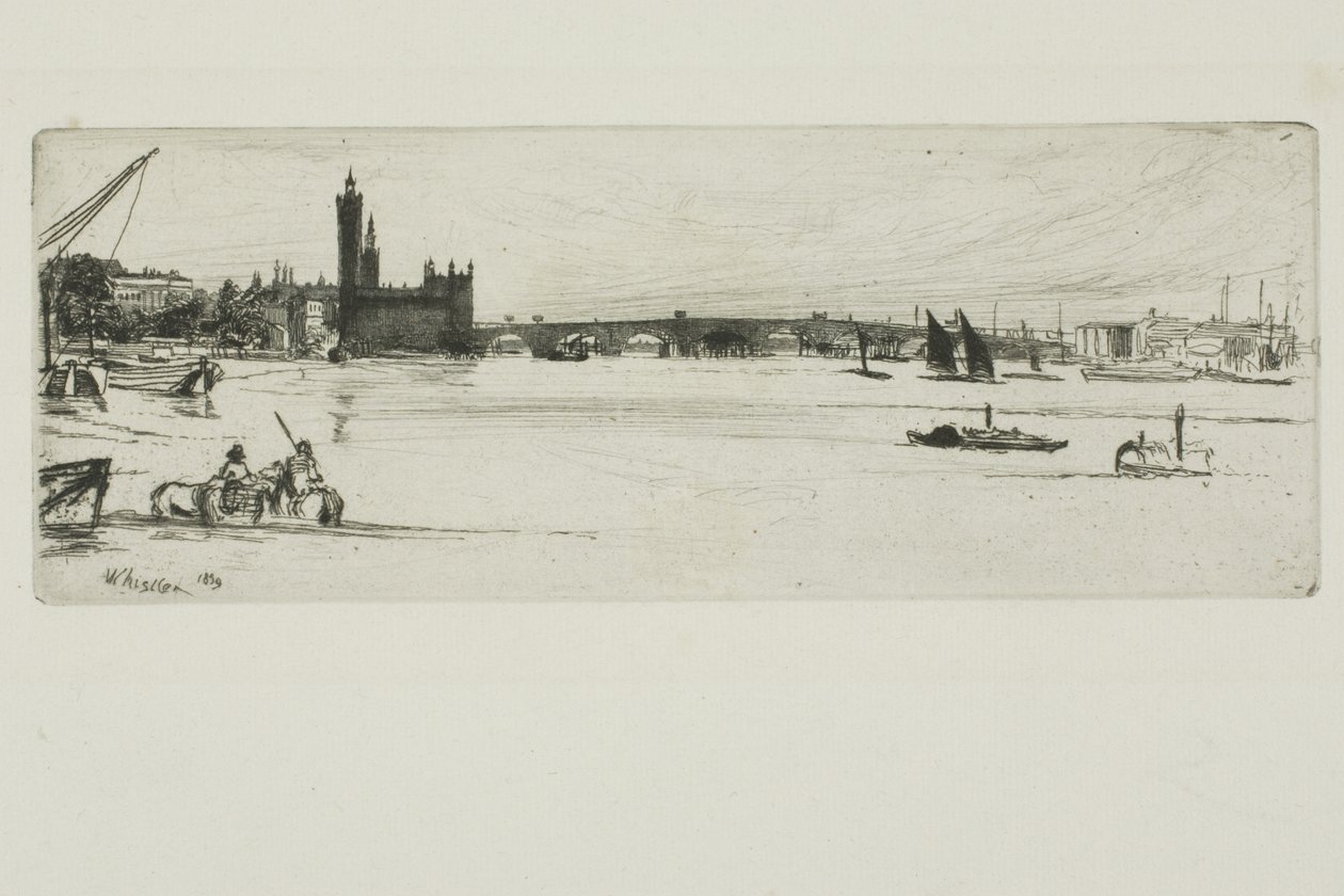 Ponte Velha de Westminster de James Abbott McNeill Whistler