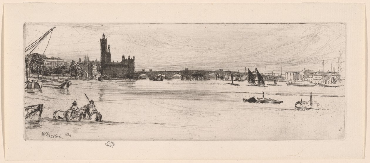 Ponte Velha de Westminster de James Abbott McNeill Whistler