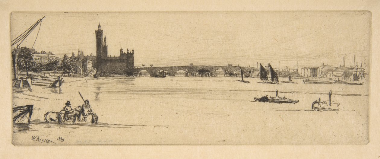 Antiga Ponte de Westminster de James McNeill Whistler