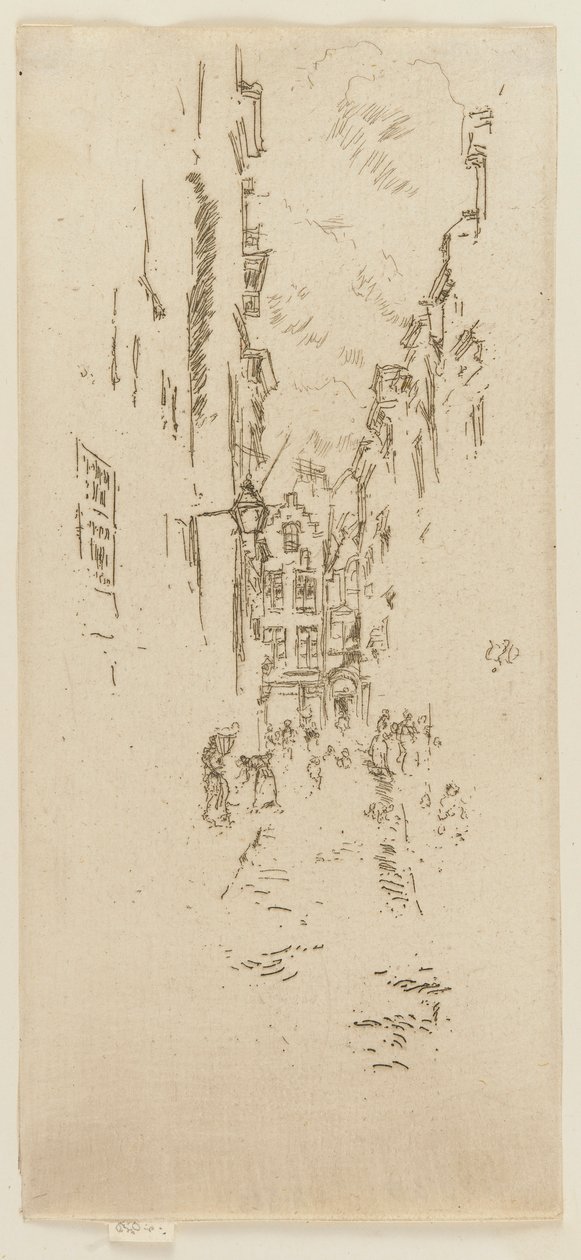 Rua dos açougueiros de James Abbott McNeill Whistler