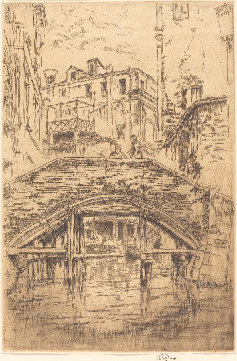 Ponte del Piovan de James Abbott McNeill Whistler