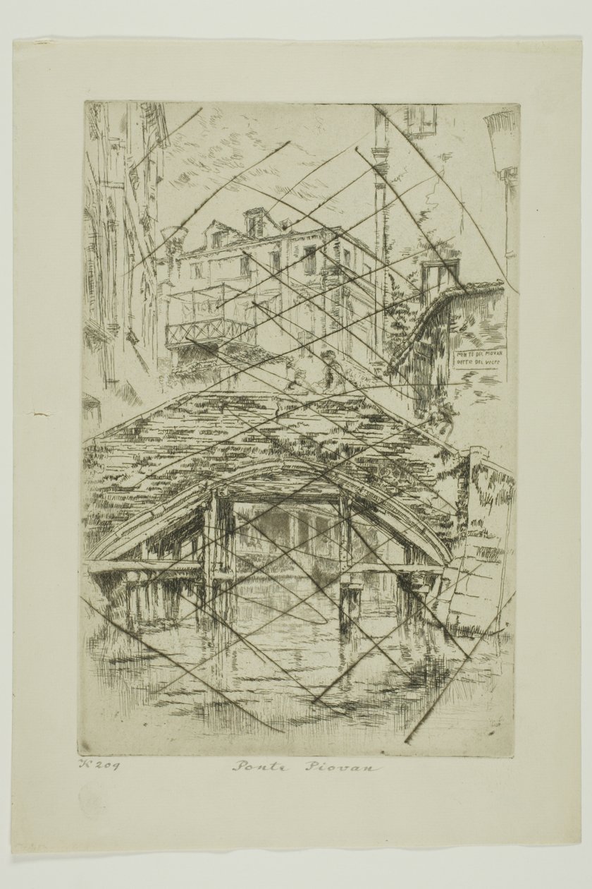 Ponte Piovan de James Abbott McNeill Whistler