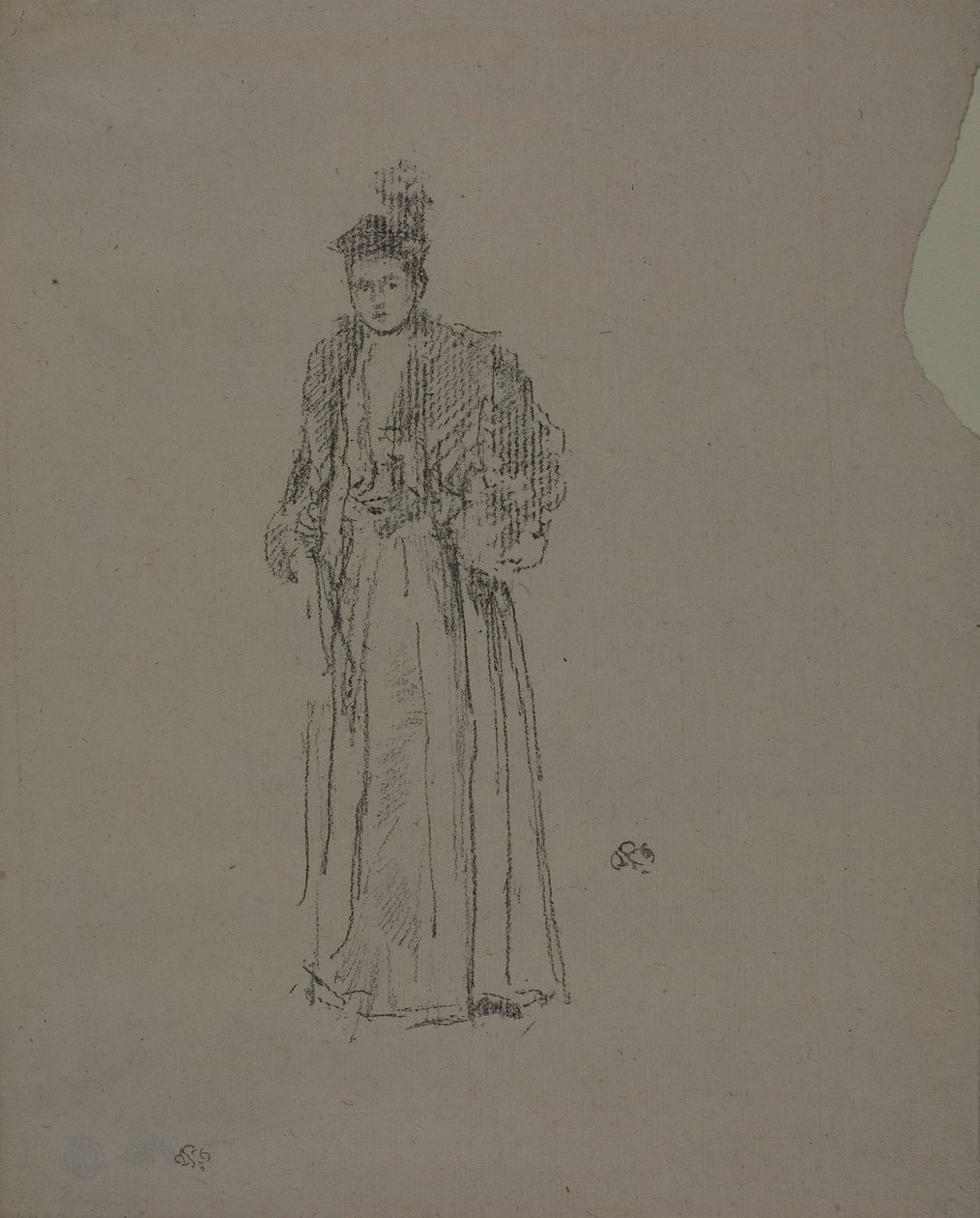 Estudo de retratos: Miss Charlotte R. Williams de James Abbott McNeill Whistler