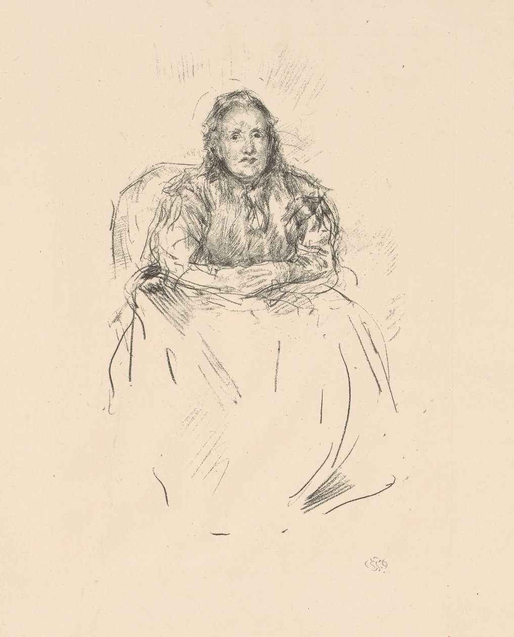 Estudo de retrato: Sra. Philip de James McNeill Whistler