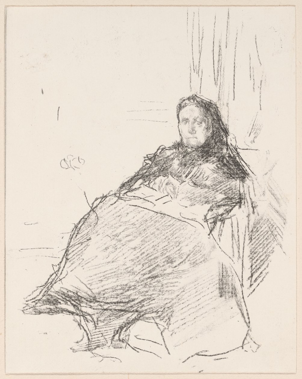 Estudo de retratos: Sra. Philip, nº 2 de James Abbott McNeill Whistler