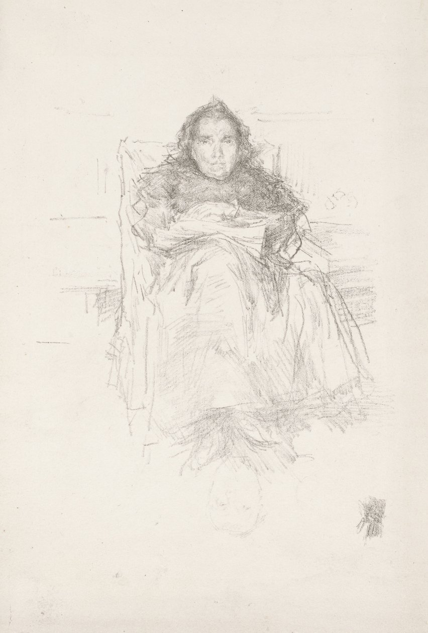 Estudo de retratos: Sra. Philip, nº 3 de James Abbott McNeill Whistler