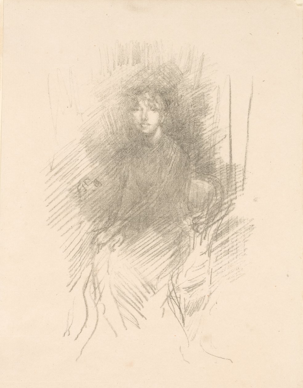 Retrato de uma jovem mulher [Miss Seton] de James McNeill Whistler