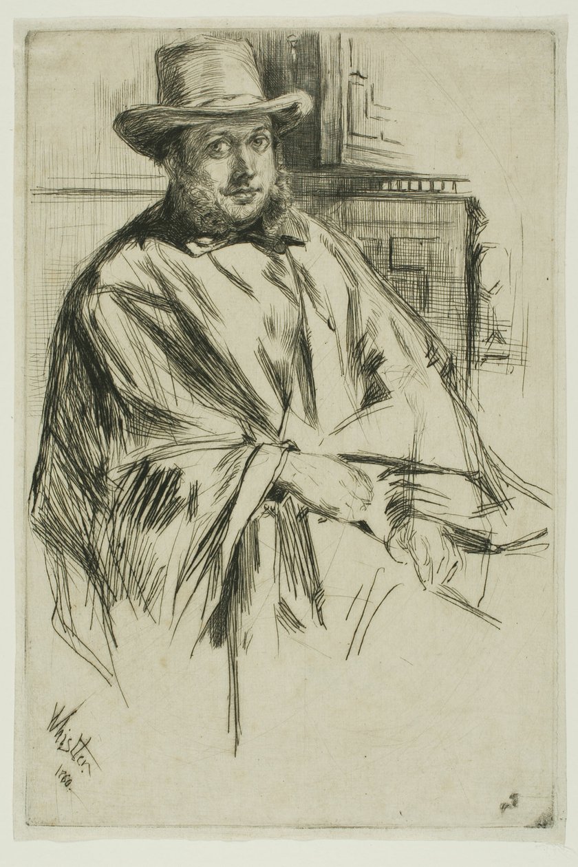Retrato de um homem de James Abbott McNeill Whistler