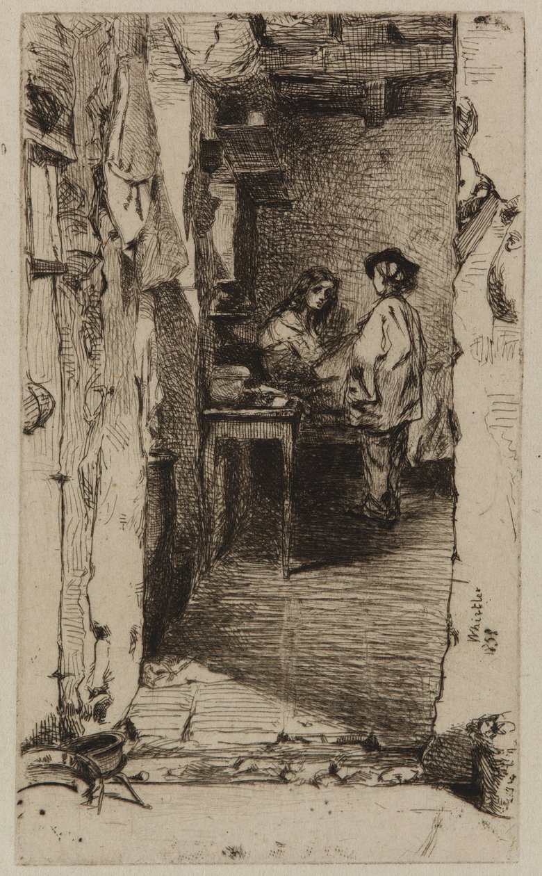 Rag Pickers, distrito de Mouffetard, Paris de James Abbott McNeill Whistler