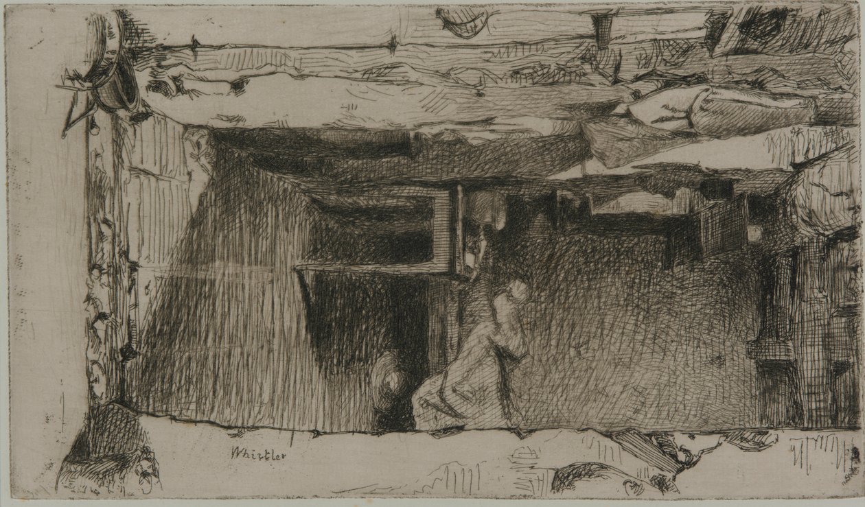 Rag Pickers, distrito de Mouffetard, Paris de James Abbott McNeill Whistler