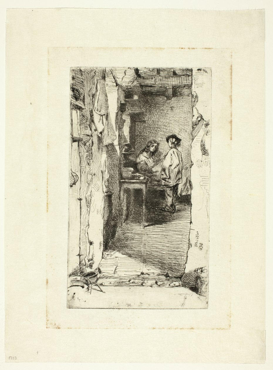 Rag Pickers, distrito de Mouffetard, Paris de James Abbott McNeill Whistler