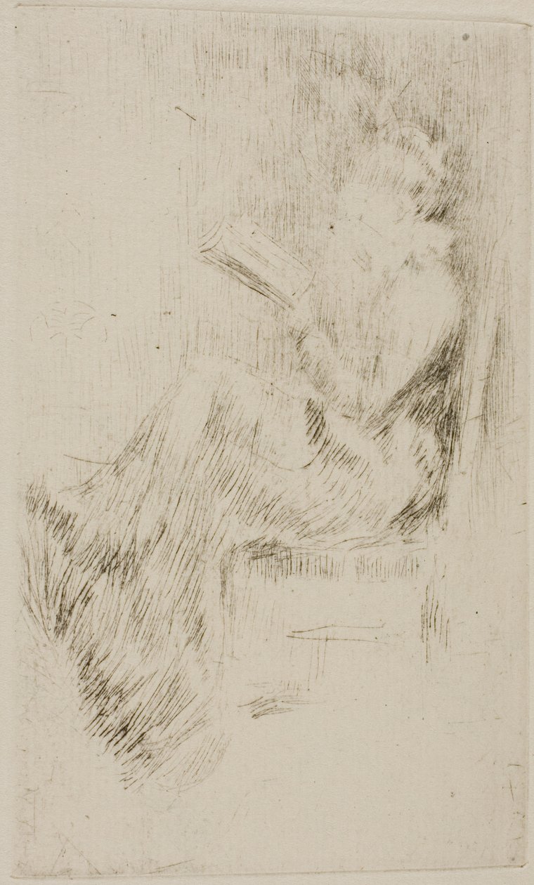 Lendo um livro de James Abbott McNeill Whistler