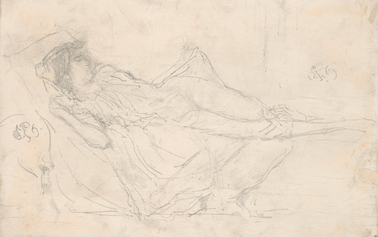 Figura drapeada reclinada de James McNeill Whistler