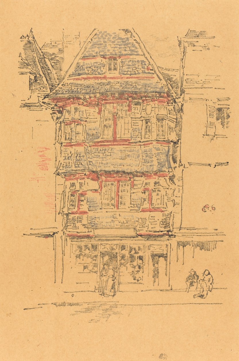 Casa Vermelha, Paimpol de James Abbott McNeill Whistler