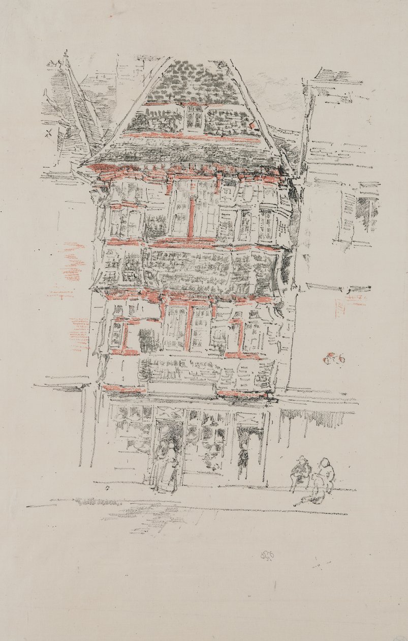 Casa Vermelha, Paimpol de James Abbott McNeill Whistler