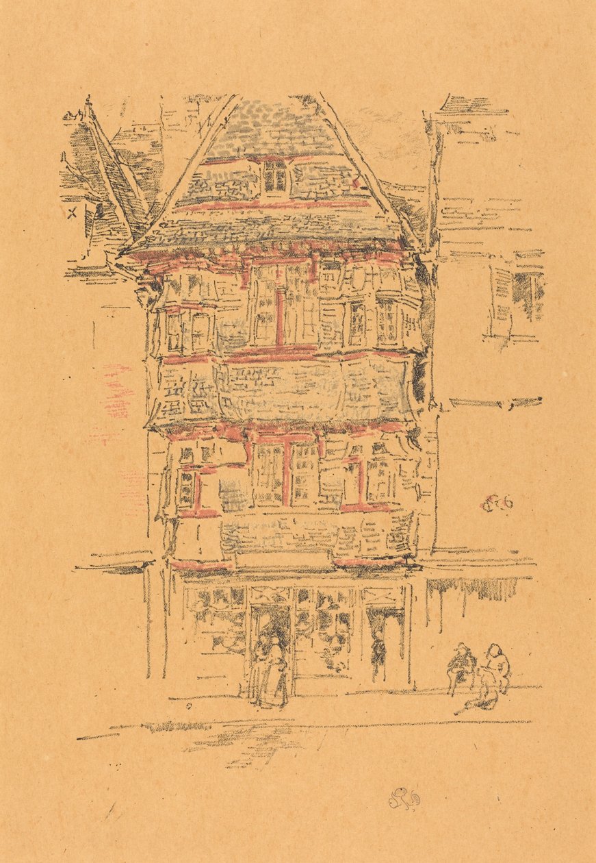 Casa vermelha, Paimpol de James McNeill Whistler