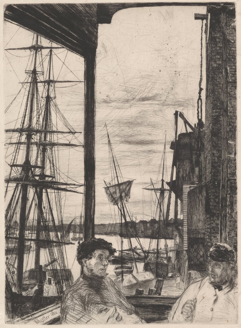 Rotherhithe K. 66 III, da série «The Thames Set» de James McNeill Whistler