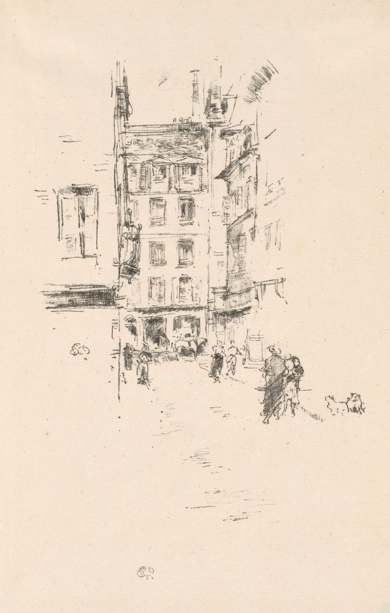 Rue Furstenburg de James Abbott McNeill Whistler