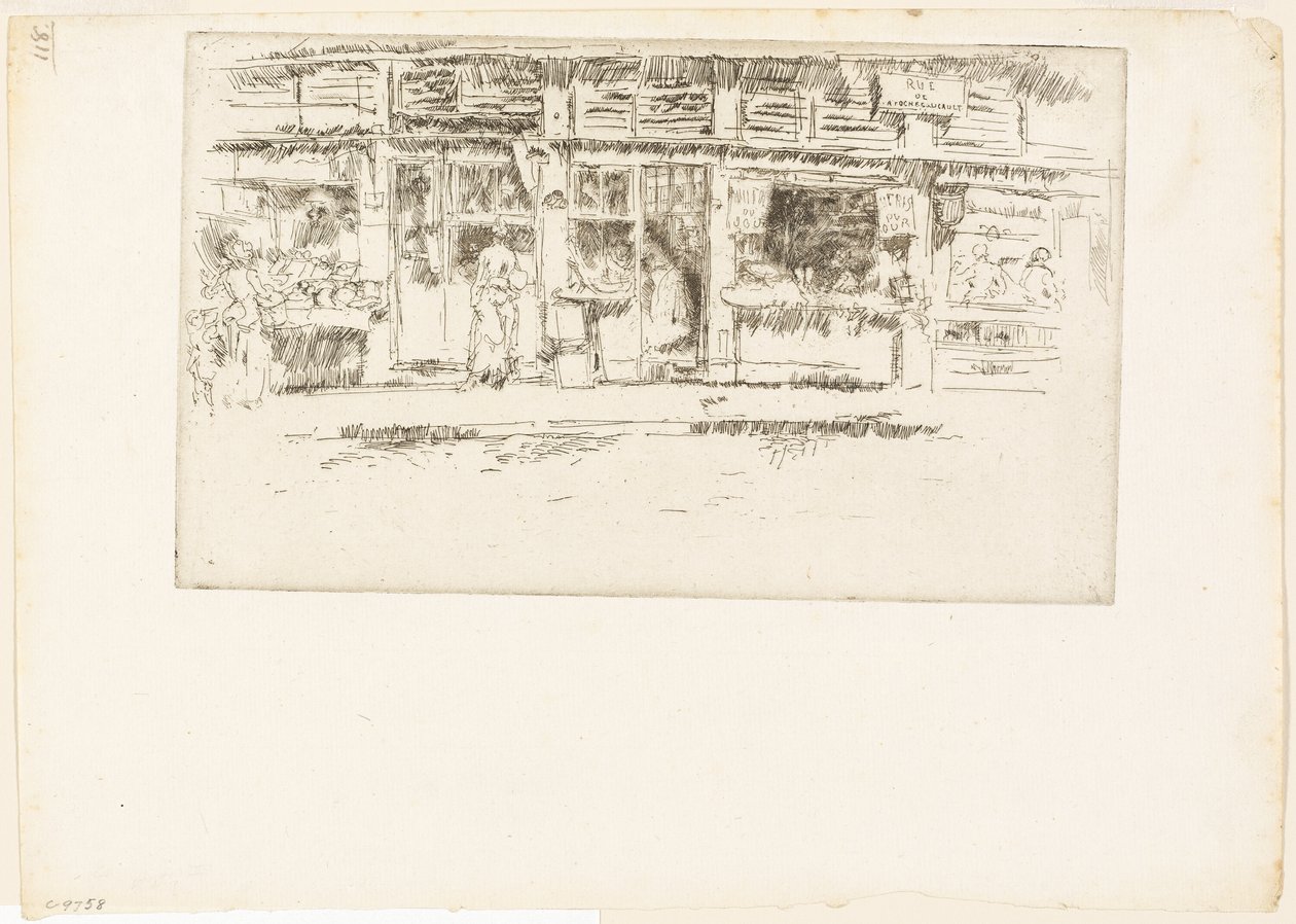 Rue de la Rochefoucauld de James Abbott McNeill Whistler