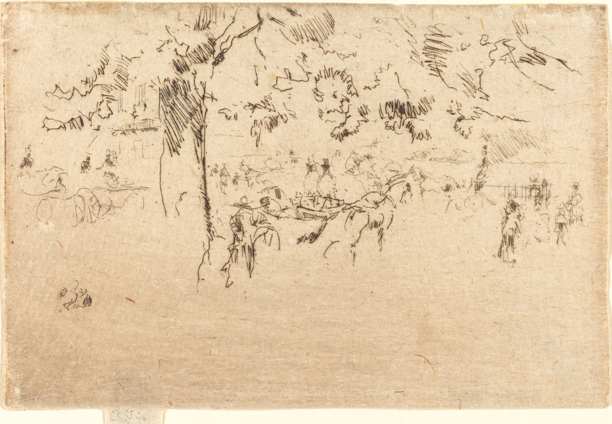 Parque de São Tiago de James Abbott McNeill Whistler
