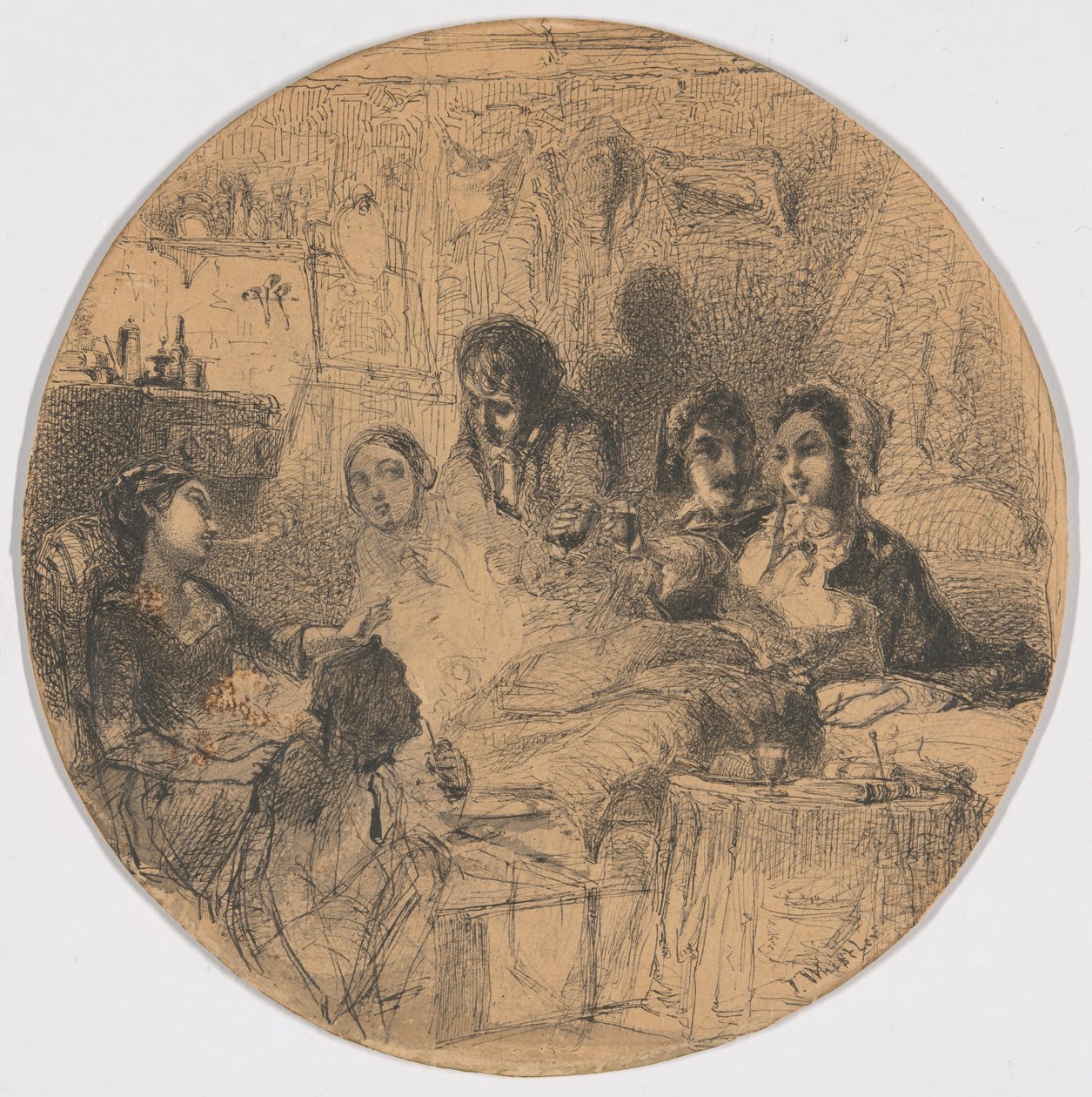 Cena de Vida Boémia de James McNeill Whistler