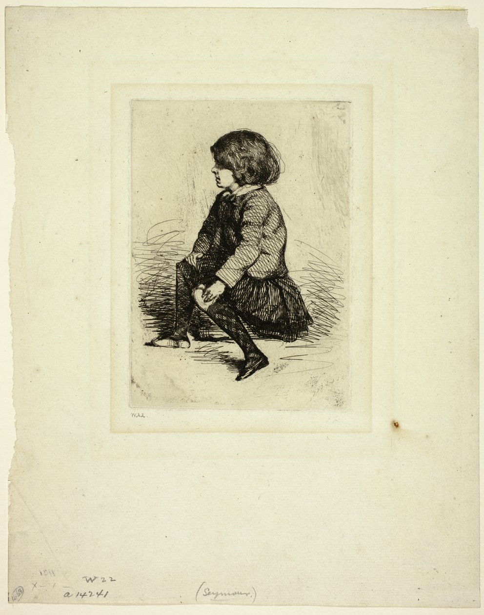 Seymour Haden Jr., Sentado de James Abbott McNeill Whistler
