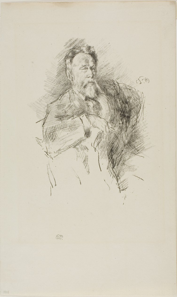 Esboço de William E. Henley de James Abbott McNeill Whistler