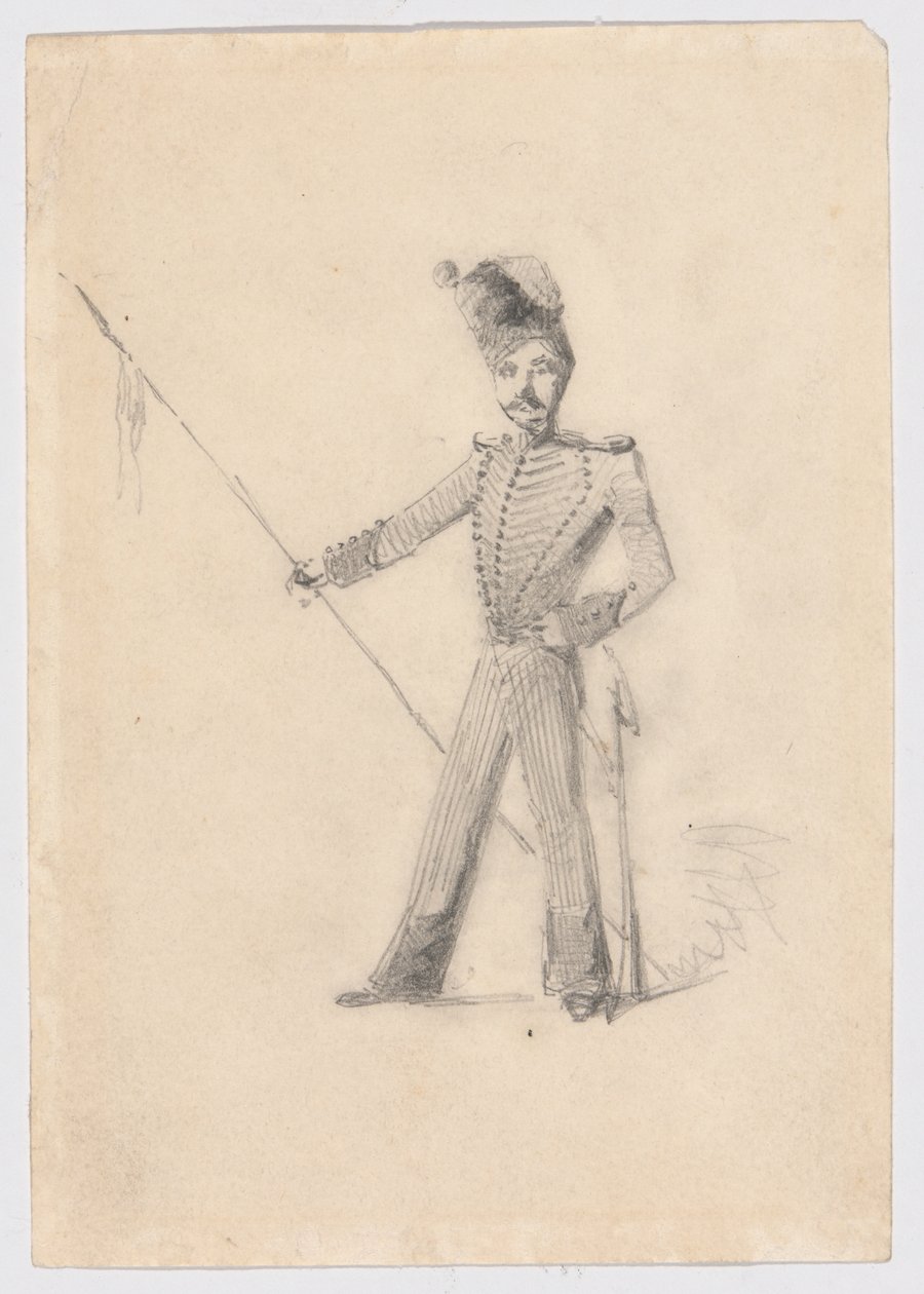 Soldado com Lance de James Abbott McNeill Whistler
