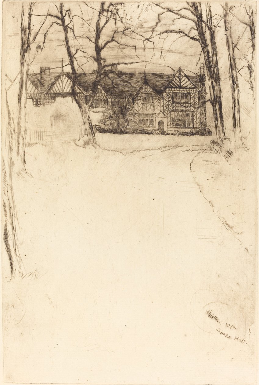 Speke Hall, No.1 de James Abbott McNeill Whistler