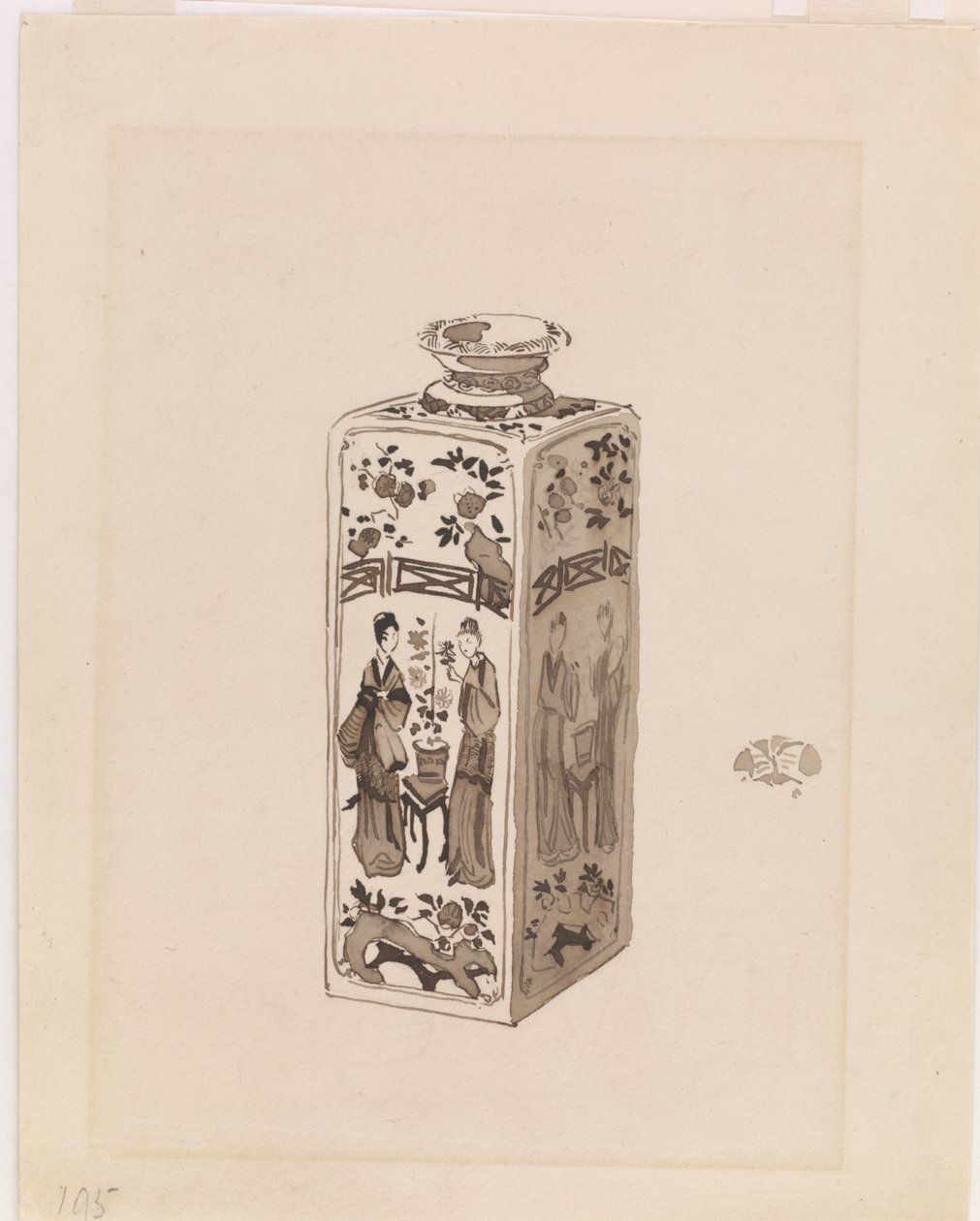 Recipiente Quadrado com Pescoço Longo de James Abbott McNeill Whistler
