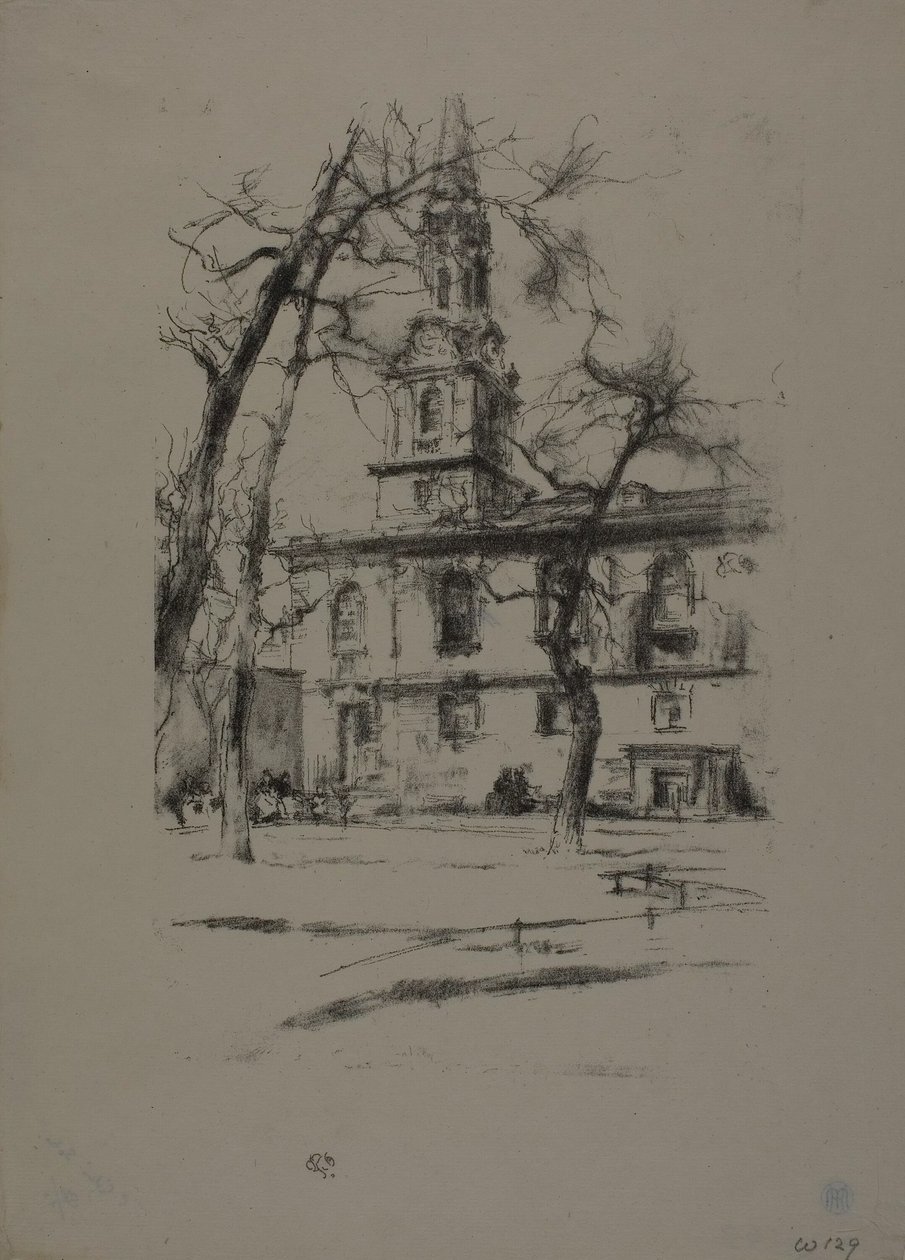 St. Giles-in-the-Fields de James Abbott McNeill Whistler
