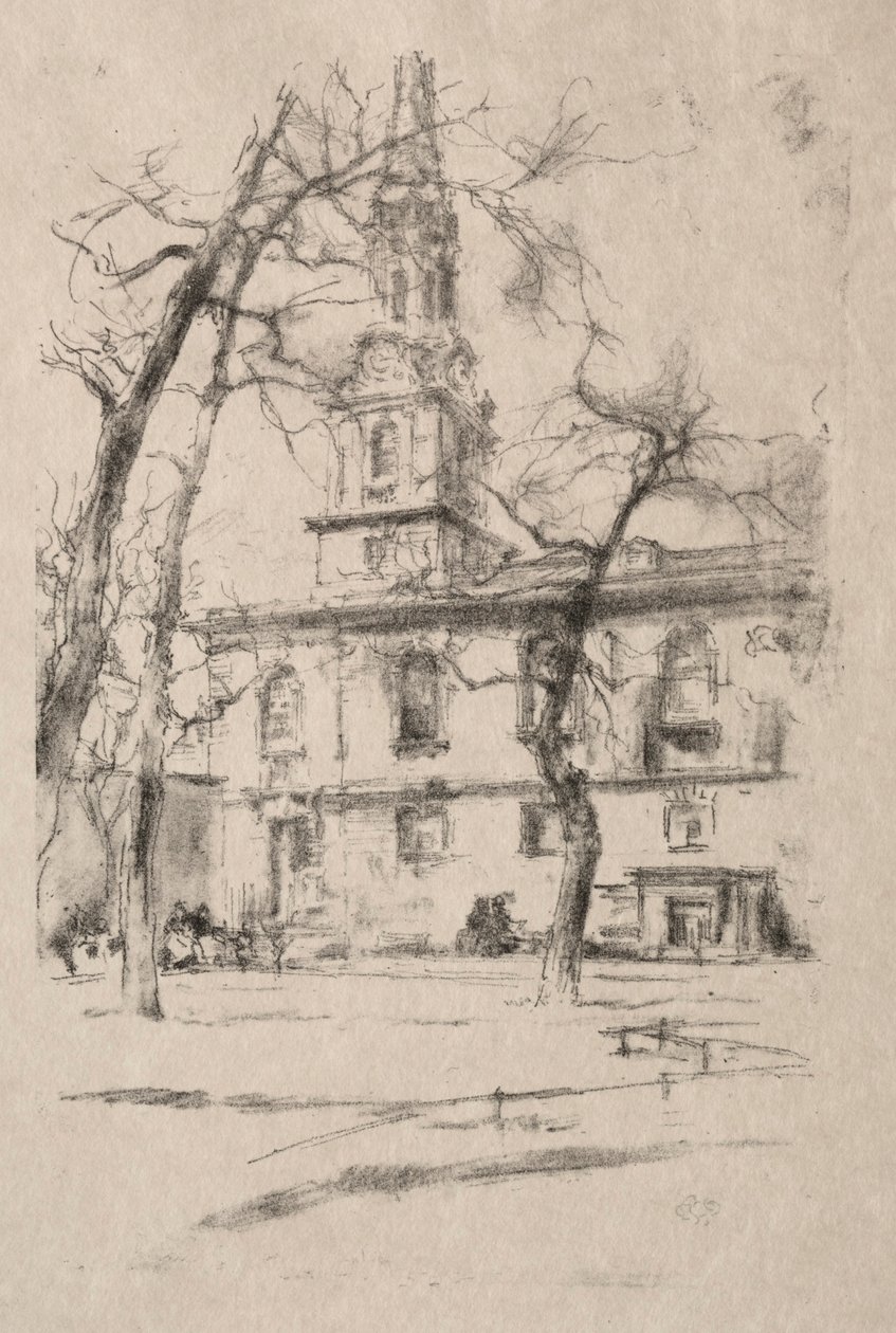São Giles-in-the-Fields de James McNeill Whistler