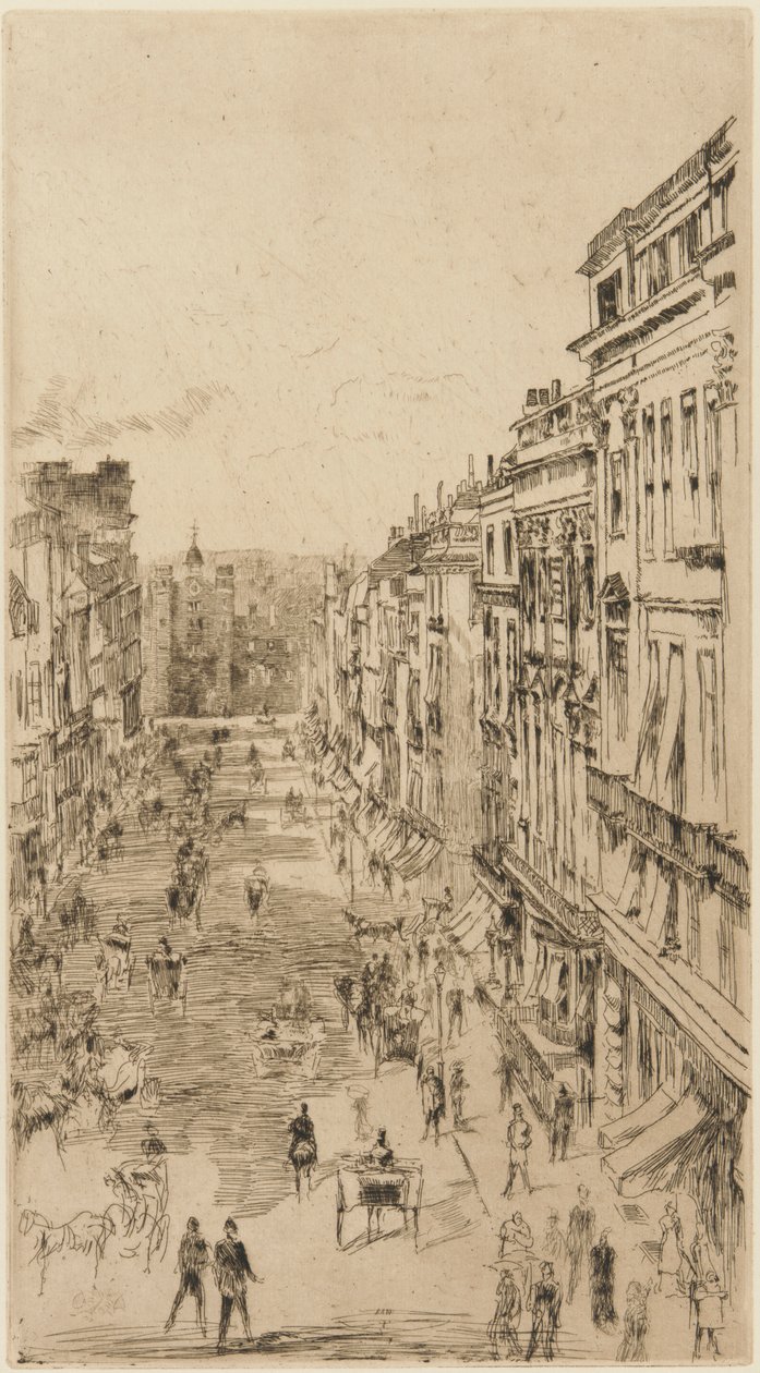 Rua de São Tiago de James Abbott McNeill Whistler