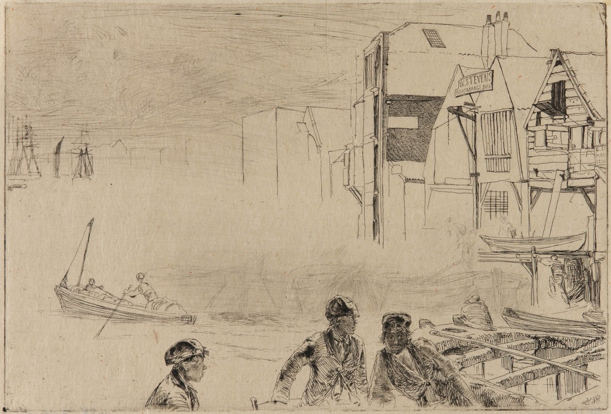 Estaleiro de Stevens de James Abbott McNeill Whistler