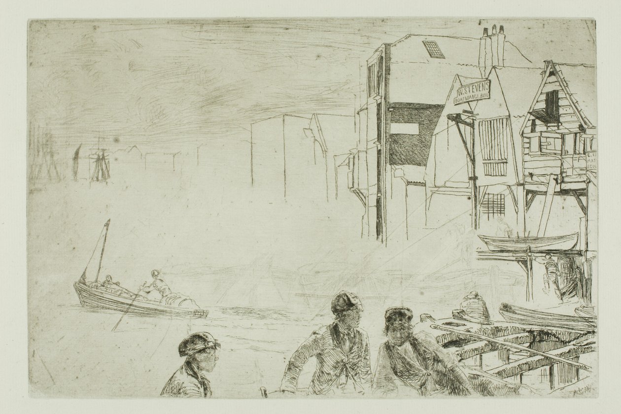 Estaleiro de barcos Stevens de James McNeill Whistler