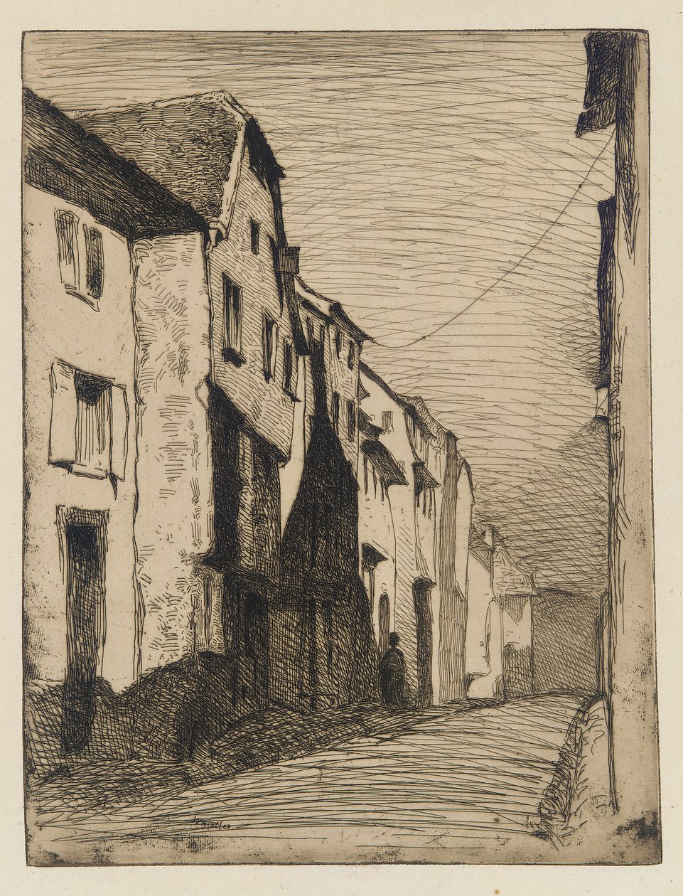 Rua em Saverne de James Abbott McNeill Whistler