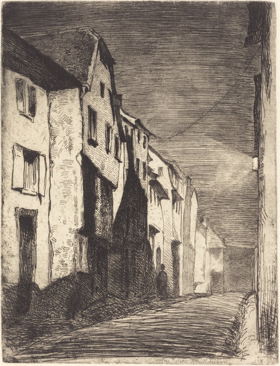 Rua em Saverne de James Abbott McNeill Whistler