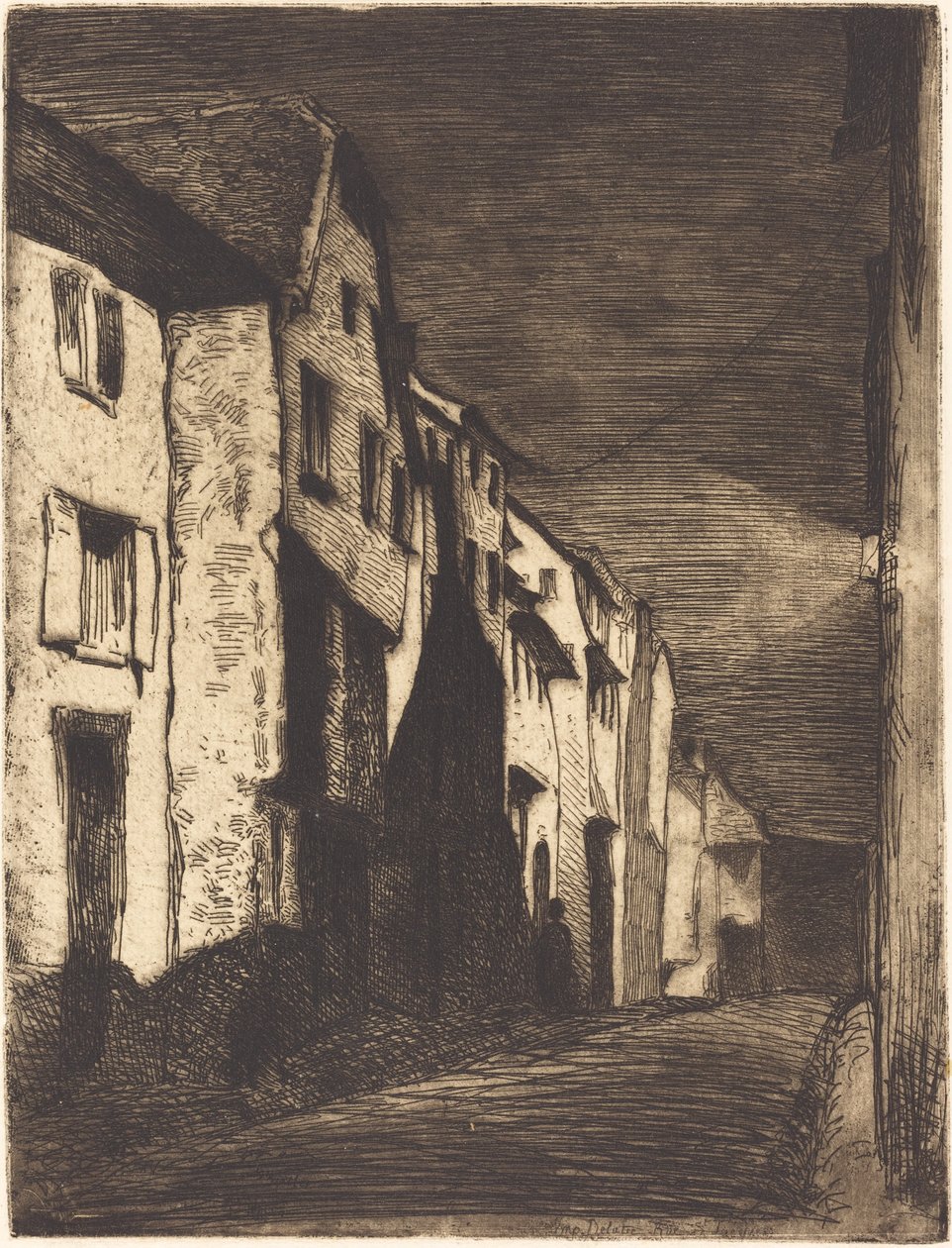 Rua em Saverne de James Abbott McNeill Whistler