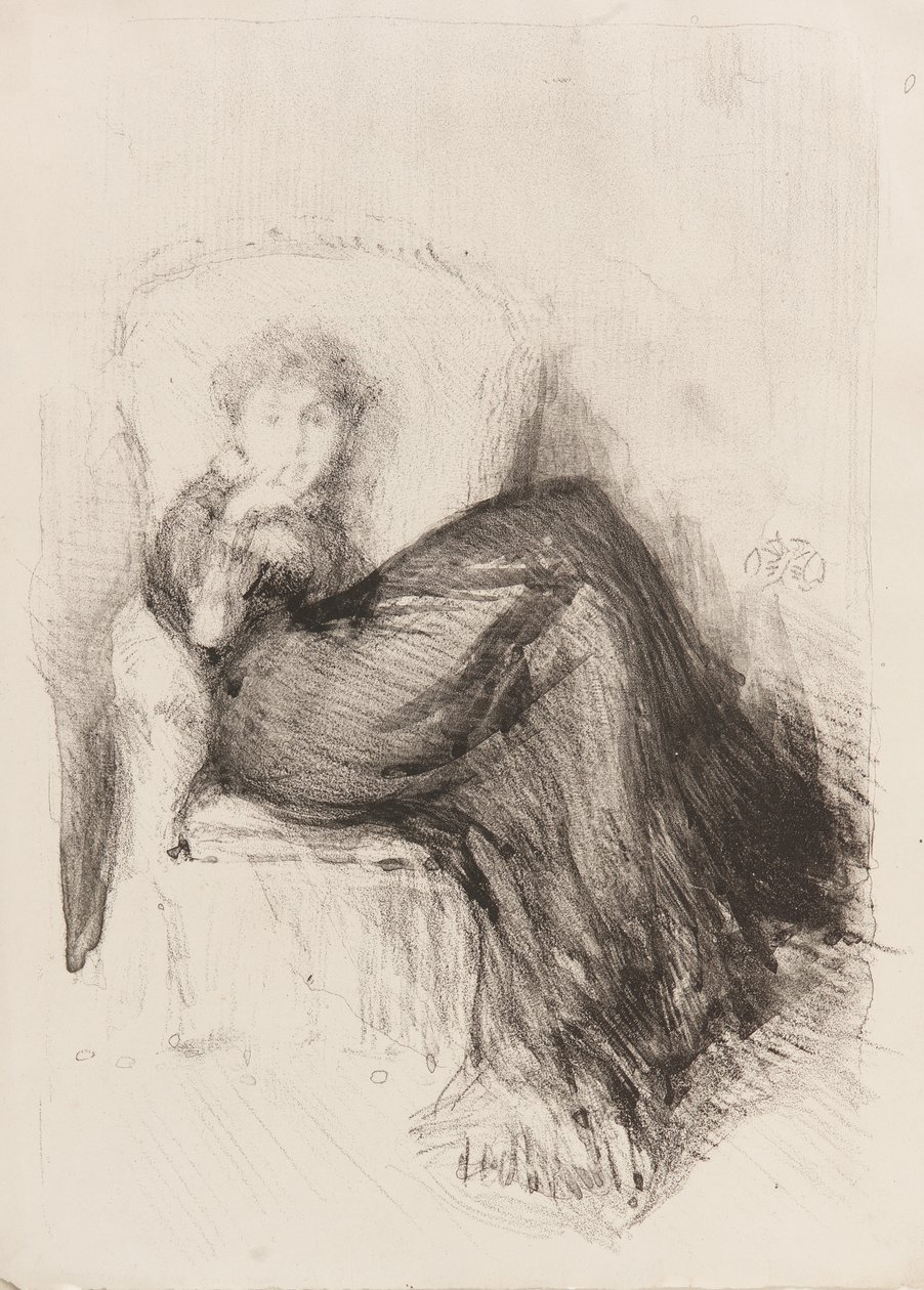Study—Maude Seated de James Abbott McNeill Whistler
